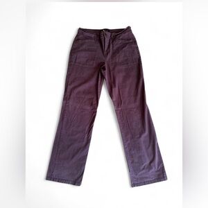 Gloria Vanderbilt Amanda High Rise Tapered Pants - Plum Purple - Size 8 Average